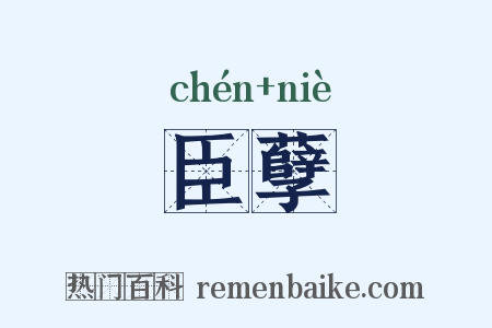 臣孽是什么意思的图片